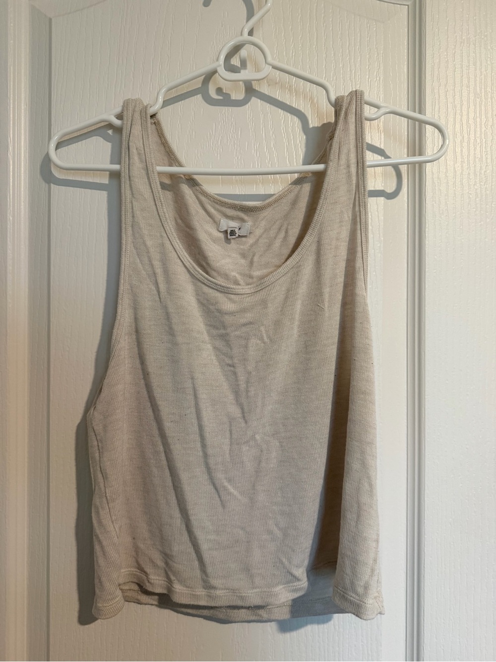 Aerie Women’s Sleeveless Tank Top in Light Beige